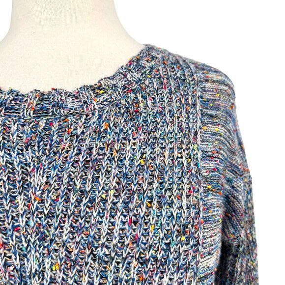 Rails Speckled Blue Elsa Sweater Multicolor Knit Long Sleeve Crewneck Size Small - Picture 3 of 12